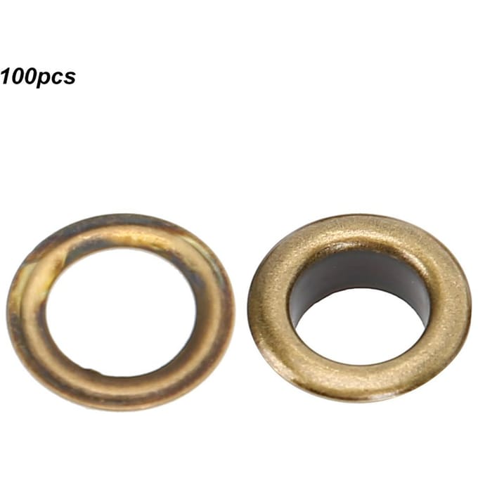 100 stuks 8mm holle klinknagels brons schoen oogje klinknagel handgemaakt leer door grommet voor schoenen beige
