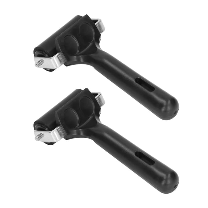 2 stuks Brayer Roller 6cm Lengte Rubber Roller Kunst Inkt Roller Gereedschap voor Druktechniek Schilderen Knutselen black