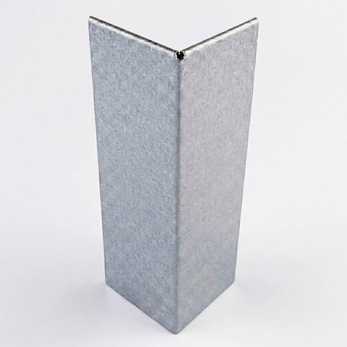 Innogard 6016-003 - Buitenhoek connector - gazonrand 25 cm - zilver