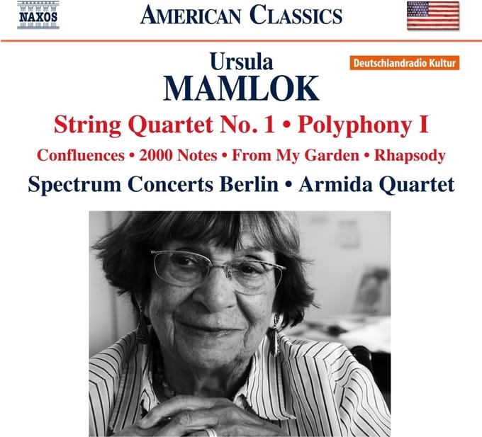 Spectrum Concerts Berlin & Armida Quartet - String Quartet No. 1; Polyphony No. 1; Confluences (CD)