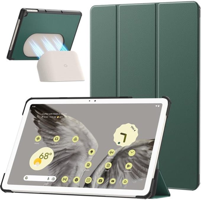 Allecto - Google Pixel Tablethoes - Opvouwbaar ontwerp - Donkergroen