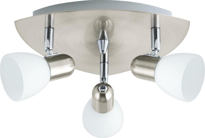 EGLO Enea - Plafondspots - 3 Lichts - Nikkel-Mat - Wit