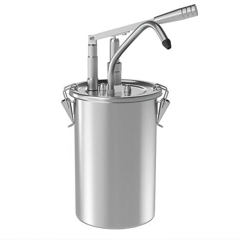GGM Gastro Saucenspender - 4,5 Liter - mit Behälter Zilver