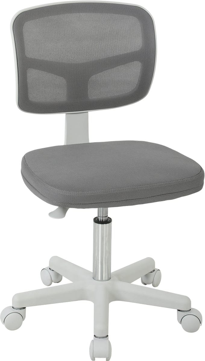 Vinsetto bureaustoel - meshstof - 48 x 48 x 89,5 cm - grijs