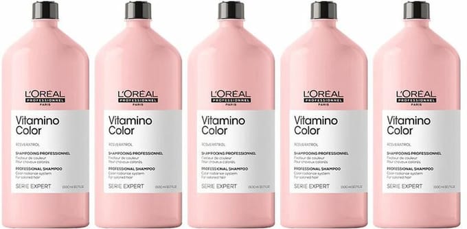 15X L'Oréal Serie Expert Vitamino Color Shampoo 1500ml