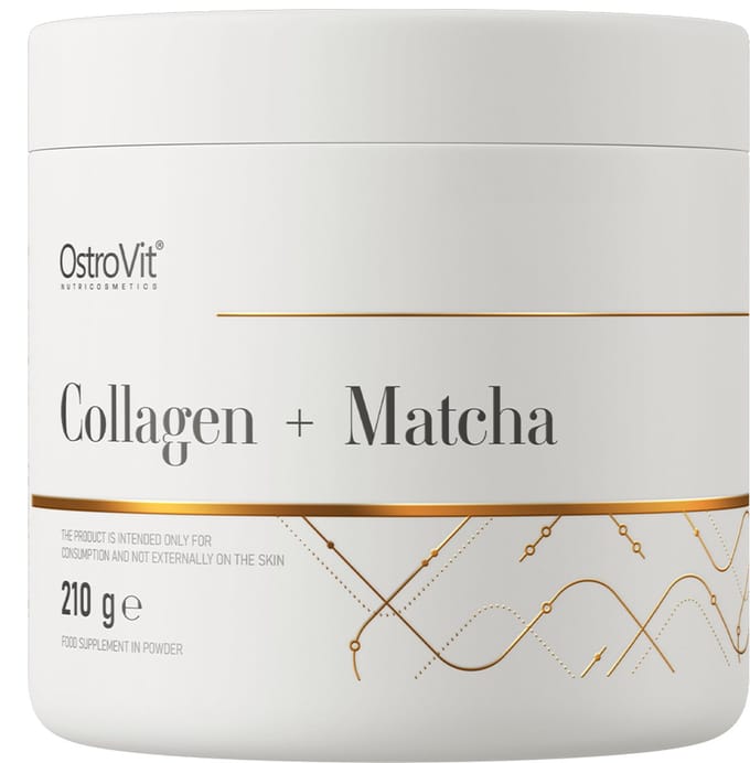 OstroVit Collagen + Matcha – Voedingssupplement – Collageen – 210g