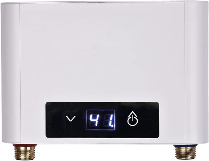 Doorstroomboiler - Tankloze boiler - Direct warm water - Instelbare temperatuur - 3500 Watt - Wit