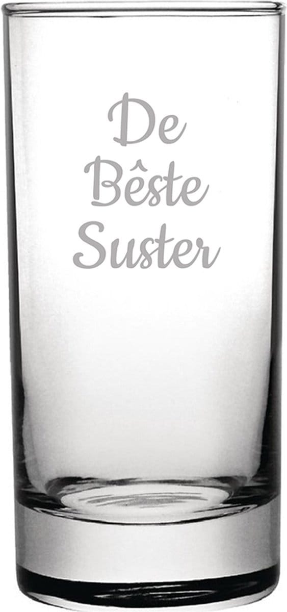Gegraveerde longdrinkglas 28,5cl De Bêste Suster