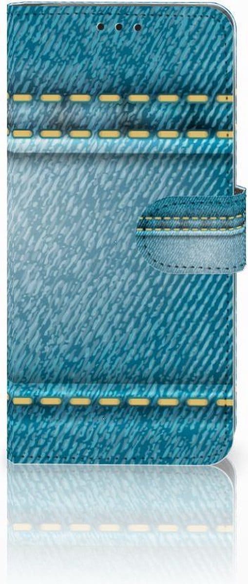 Book Case voor Huawei P30 Pro Wallet Case met Pasjes Jeans