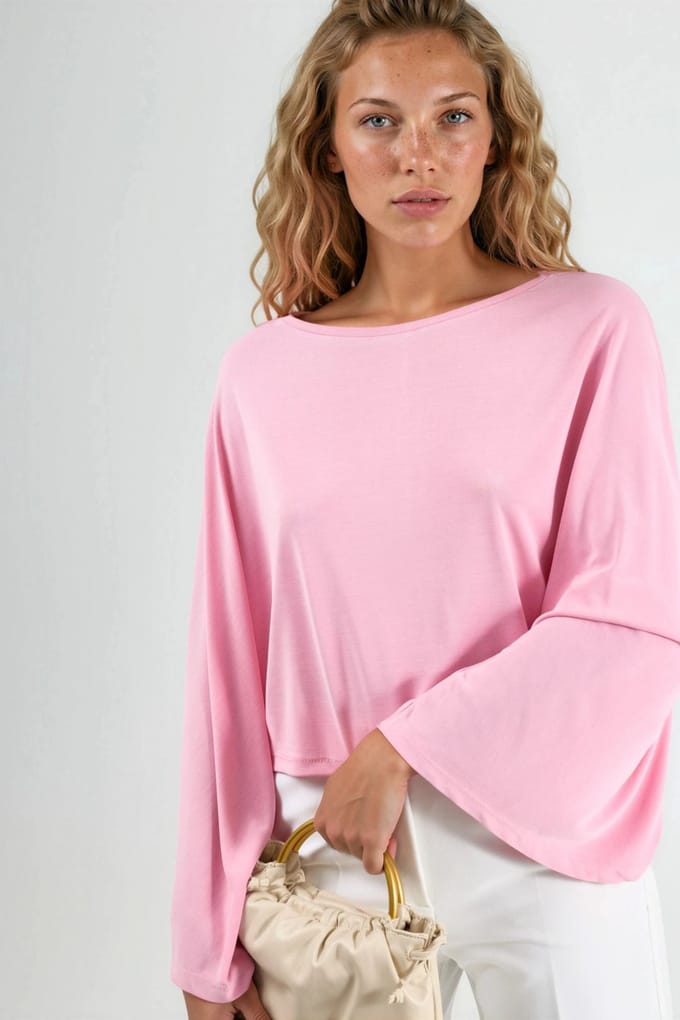 Losse Fit Bootneck Blouse