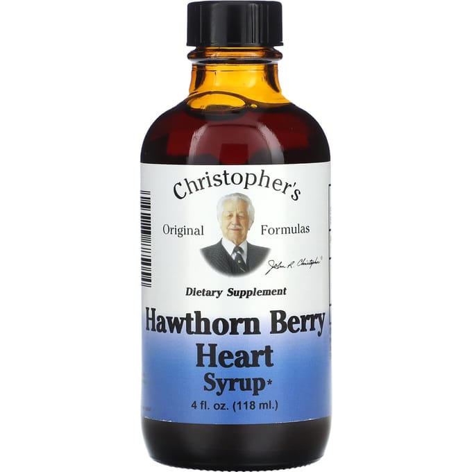 Christopher'S Originele Formules, Meidoornbes Hart Siroop, 4 Fl Oz (118 ml)