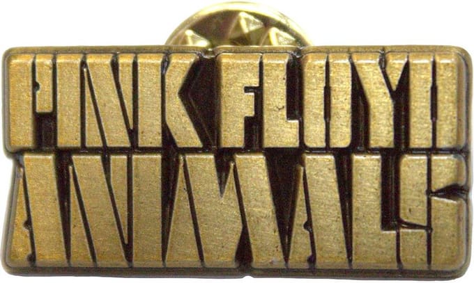 Pink Floyd - Animals Text Logo Pin - Goudkleurig