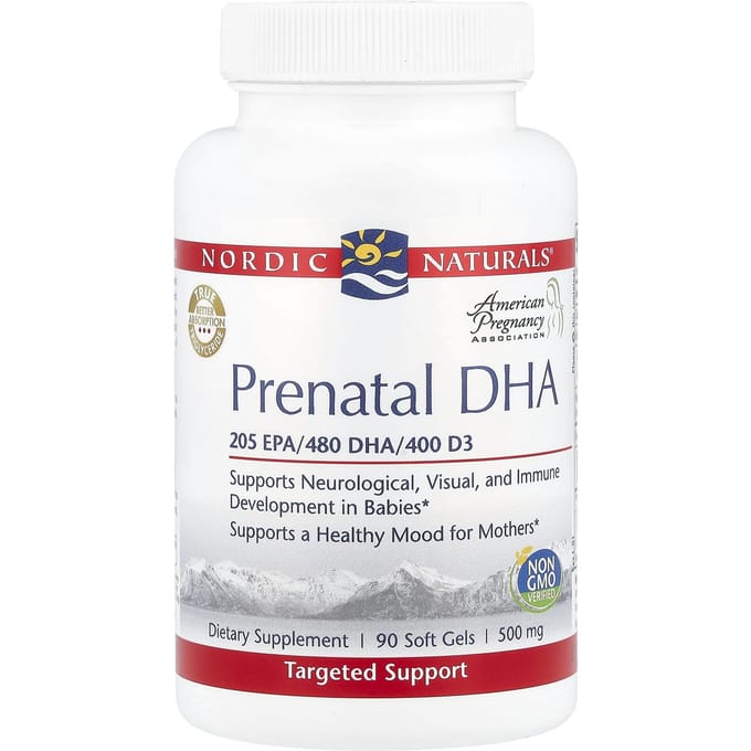 Nordic Naturals, DHA pour la grossesse, 90 gélules
