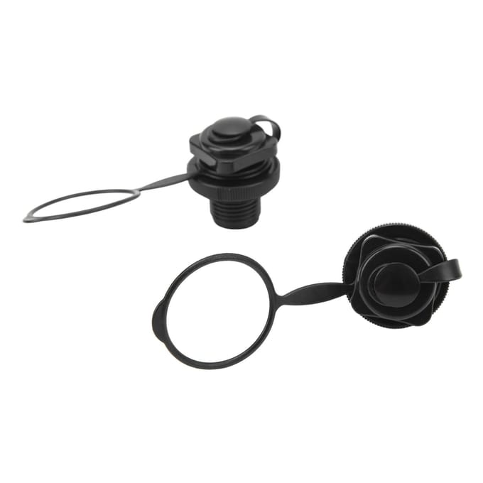 2 stuks Kajakventiel Schroefventiel Spitfire Buisventiel Opblaasbare Boot Ventiel Vervanging black