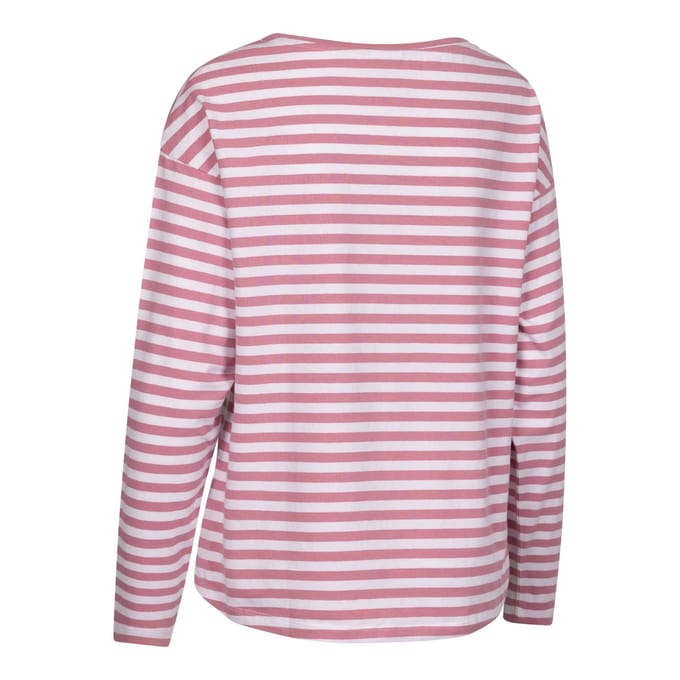 Trespass Dames/Dames Thelma Gestreepte Top (Roze waas)