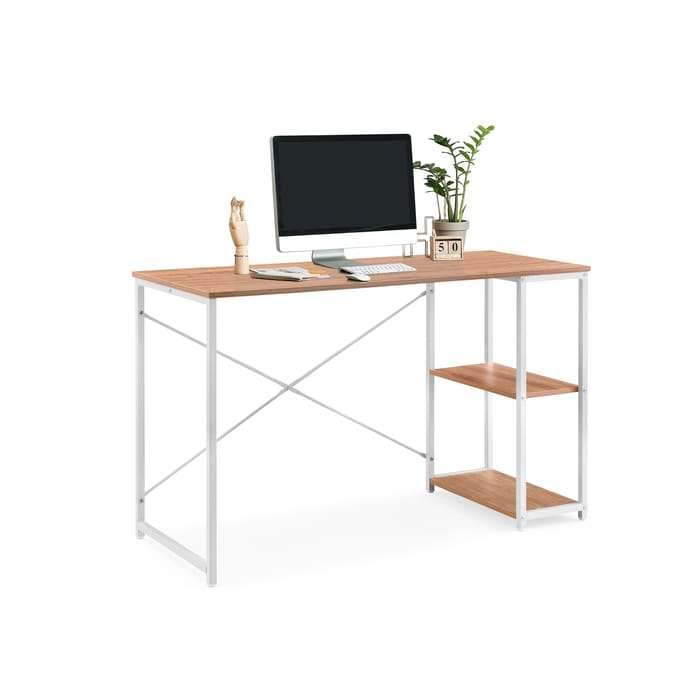 Computertafel / bureau Easy Up2 incl. plank wit/eiken hjh LIVING