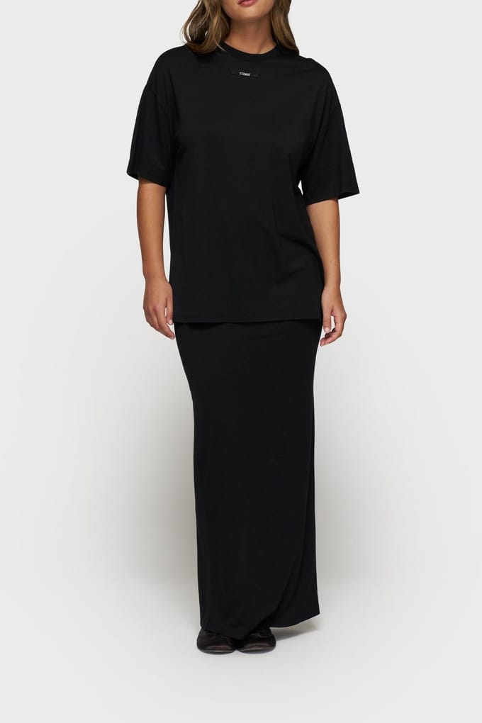 10DAYS Long Skirt Black Größe: S | Maxiröcke Outlet | Damen | Schwarz