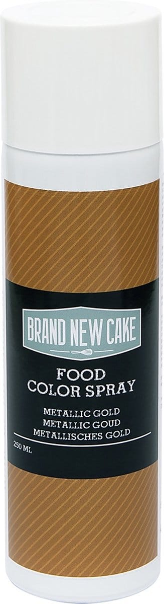 BrandNewCake Kleurspray Metallic Goud 250ml