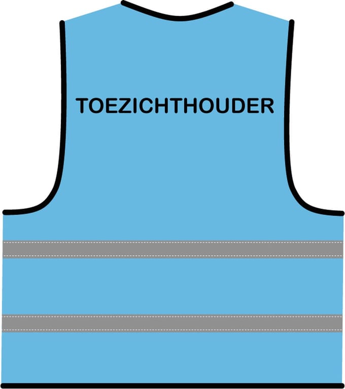 Hesje toezichthouder lichtblauw