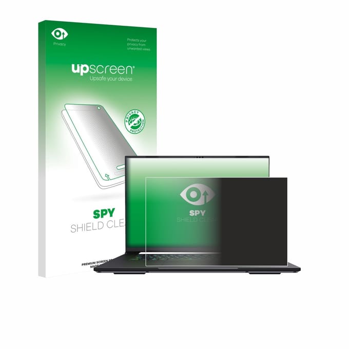 upscreen - privacy screenprotector voor Gigabyte AERO X16 2025 - Folie Beschermfolie Blauwlichtfilter
