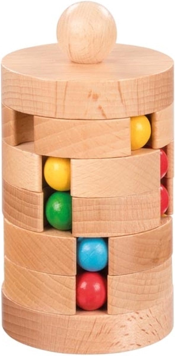 Goki Ballentoren houten 3D-puzzel kinderspeelgoed educatief.