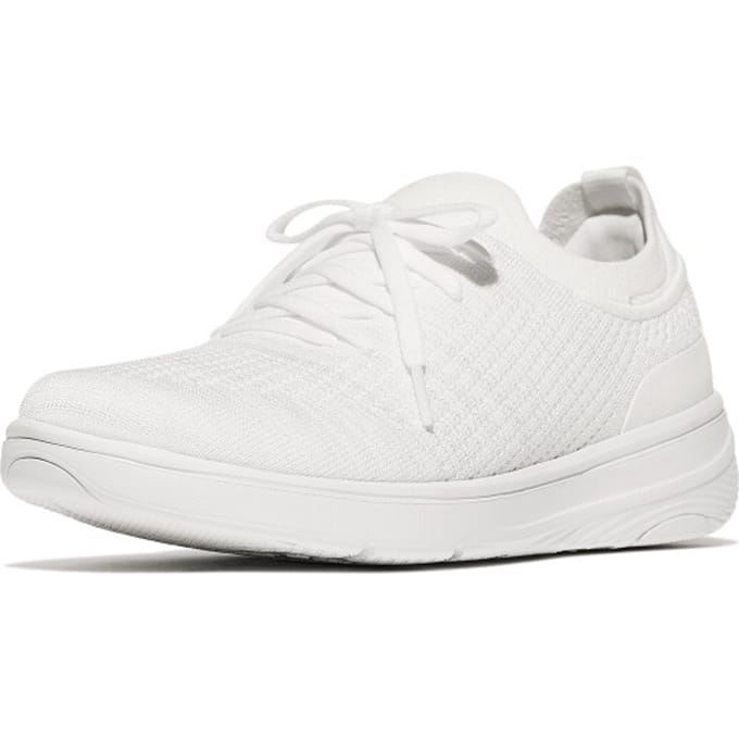 FitFlop Super-Q Knit Slip-On Laced Sneakers WIT - Maat 38