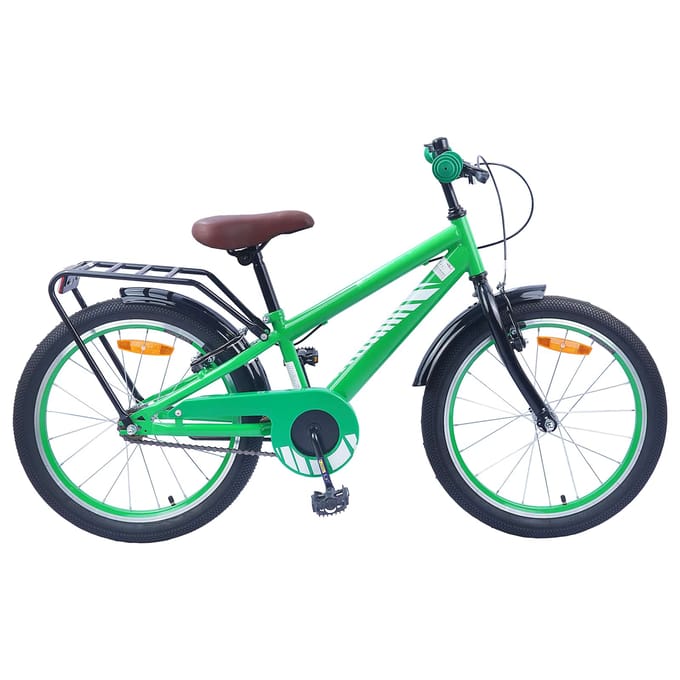 vidaXL - Kinderfiets - 18 - Inch - voor - 5-7 - jaar - oud - Groen