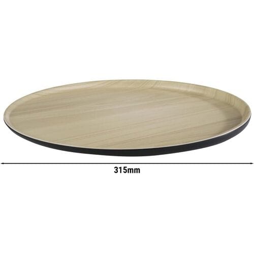 GGM Gastro (6 Stück) Tablett - FRIDA - Melamin - Ø 315mm - Höhe: 25mm