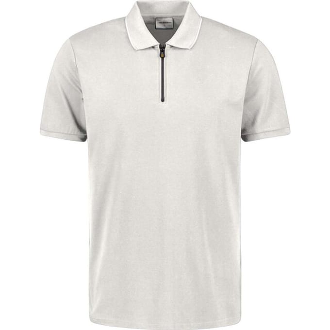 No Excess Polo liquid finished cotton chalk