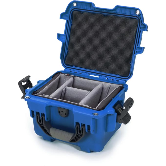 Nanuk 908 Case w/padded divider - Blue