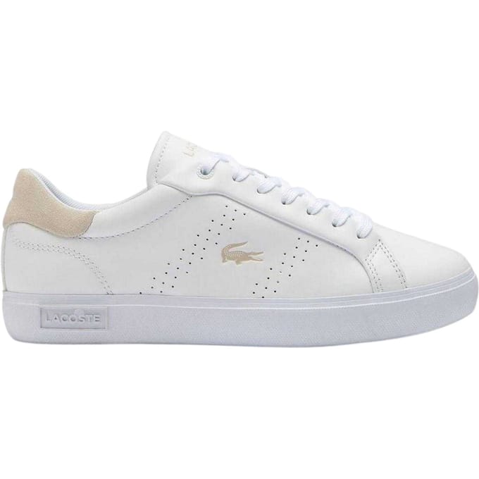 Lacoste Dames/Dames Powercourt 2.0 Leren Trainers (Wit)