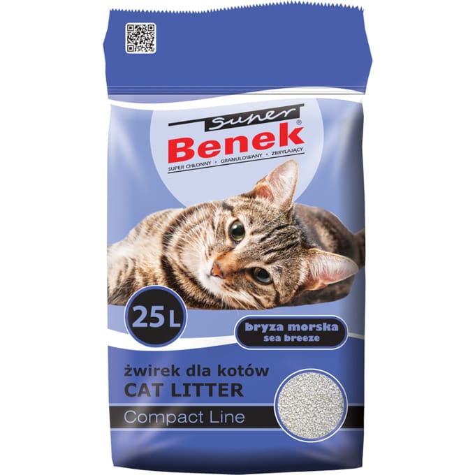 Super Benek Compact met Zee Geur - Dubbelpak 2 x 25 l (40 kg)