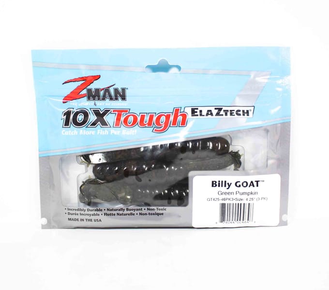 Zman Soft Lure Billy Goat 4,25 Inch 3/Pack Groene Pompoen (4646) white