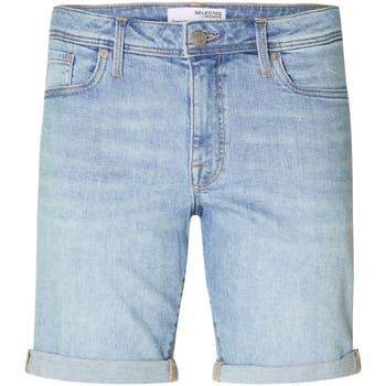 Selected - Heren Shorts Alex Slim Short - Blauw - Maat XXL