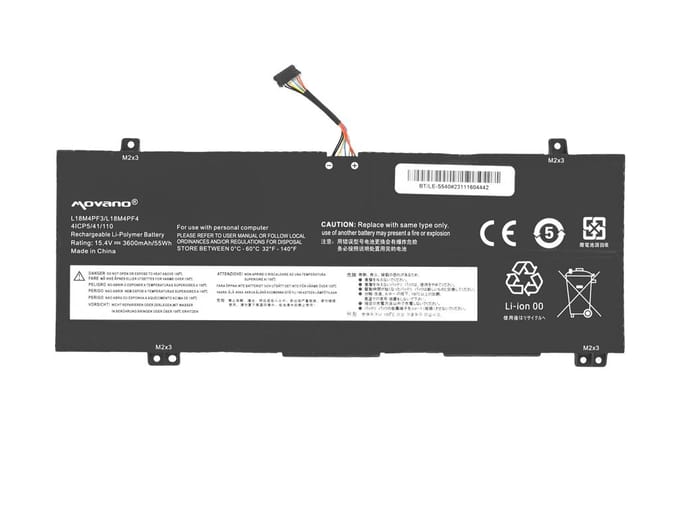 Movano - Batterij - Lenovo IdeaPad S540 - Hoge capaciteit - Veiligheid