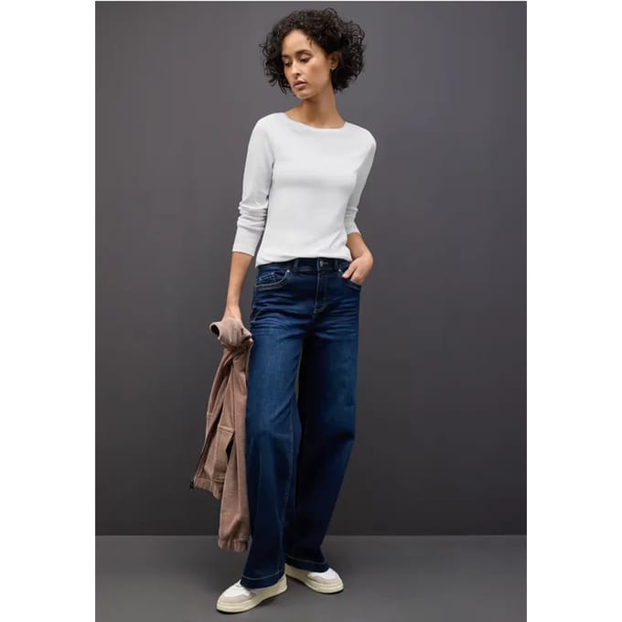 Basic shirt met lange mouwen