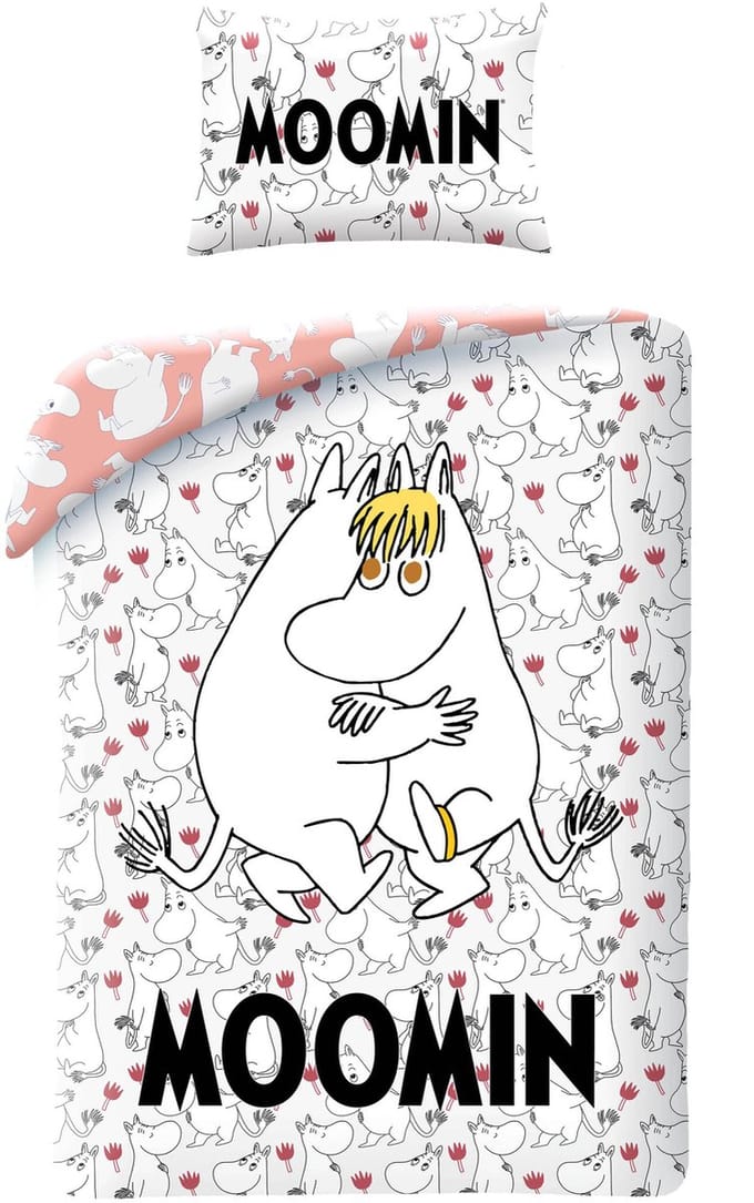 Moomin Dekbedovertrek hugs 140 x 200 cm (50 x 70 cm)