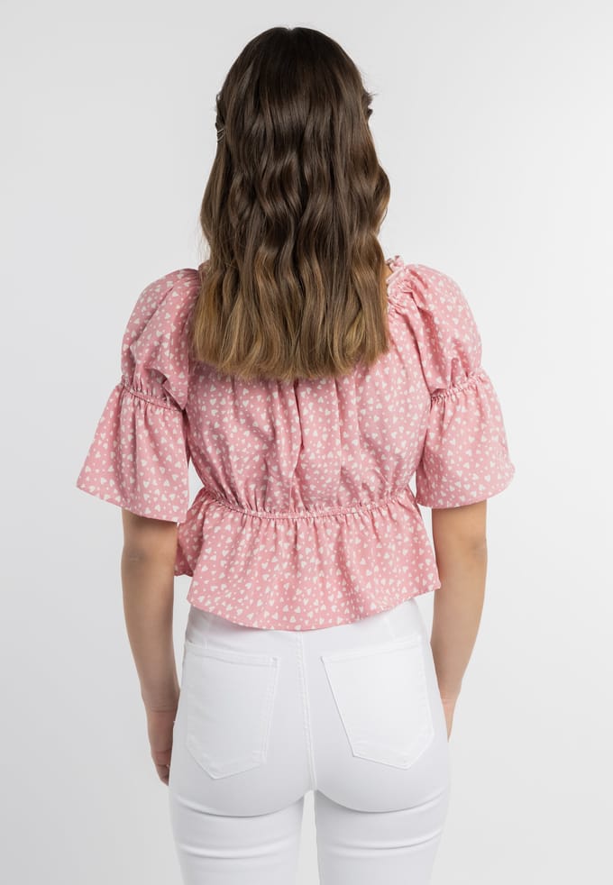 myMo blouse met hartjesprint esha