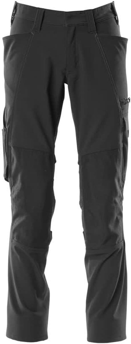 Mascot Accelerate Broek met kniezakken 18079-511 - Zwart - C48 - 76