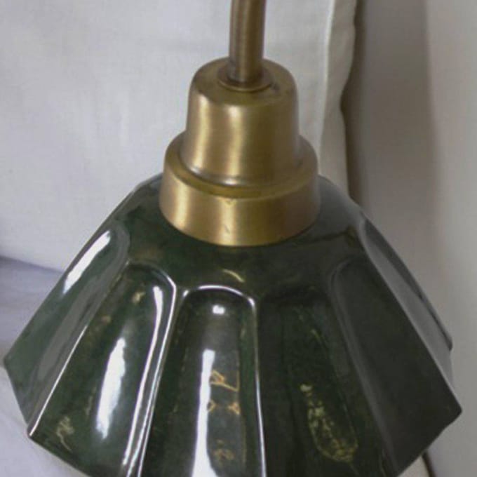 PR Home Wandlamp Ester, groen, uitsteeklengte 34 cm, metaal