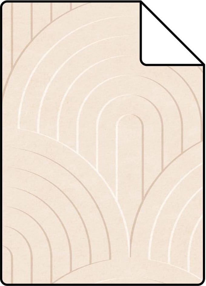 Proefstaal ESTAhome behang 3D-motief lichtbeige - 26.5 x 21 cm - 131106-S