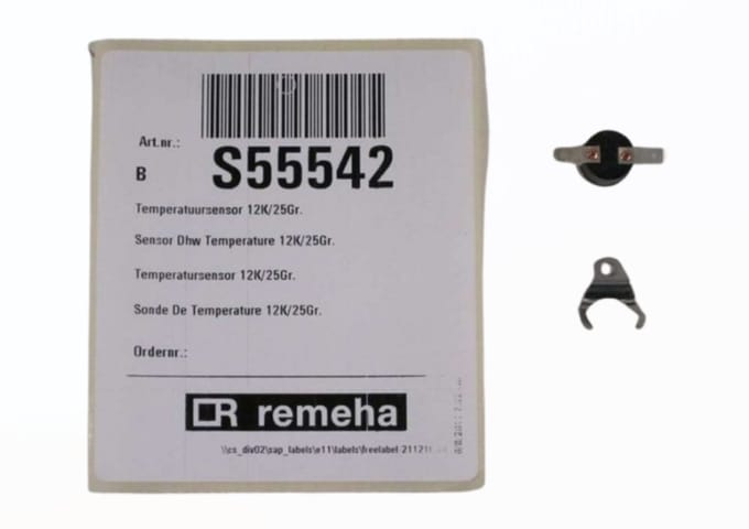 Remeha S55542 temperatuursensor 12K 25 graden – Geschikt voor Remeha Selecta