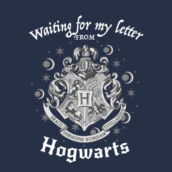 Harry Potter Waiting For My Letter From Hogwarts Hoodie - Navy - M