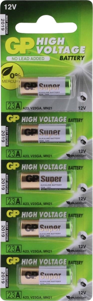 5x GP Ultra Batterij 12V V23GA