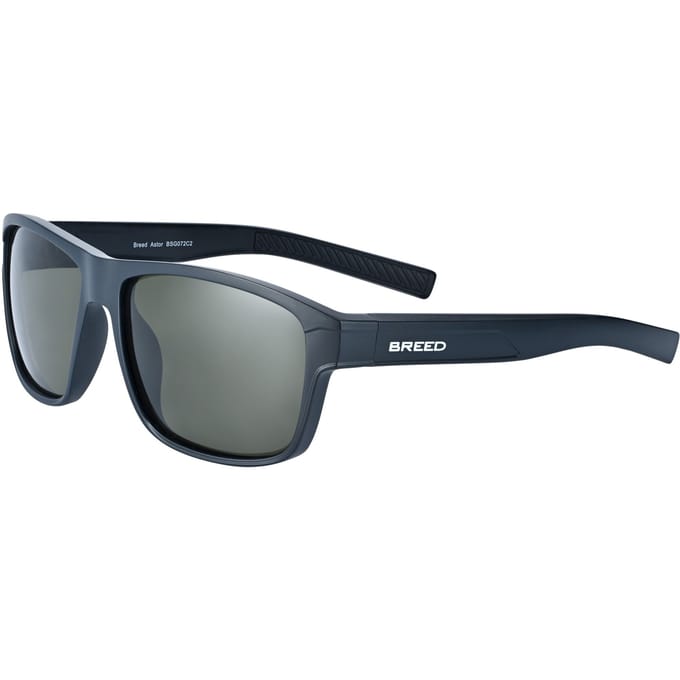 Breed Astor gepolariseerde zonnebril - Zwart/Groen