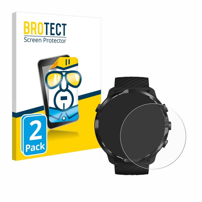 BROTECT - Screenprotector voor Suunto 7 - Folie Beschermfolie transparant 2 Stuks