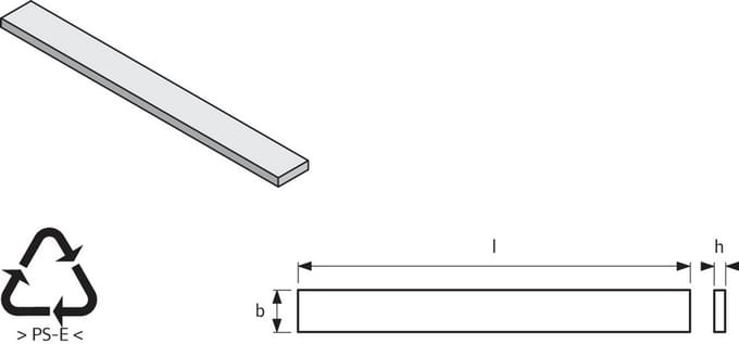 Uponor Tecto Randisolatie EPS DES 30-2mm 150x1400mm, 1005480