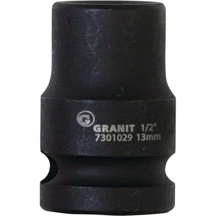 Slagdoppen 1/2" 6-kant kort 13 mm GRN BLACK EDITION