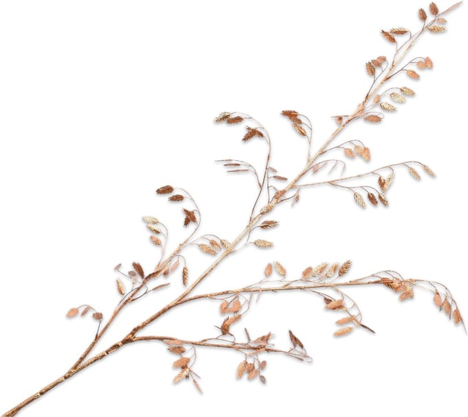 Silk-ka Kunstbloem-Zijde Bloem Gras Tak Goud 115 cm