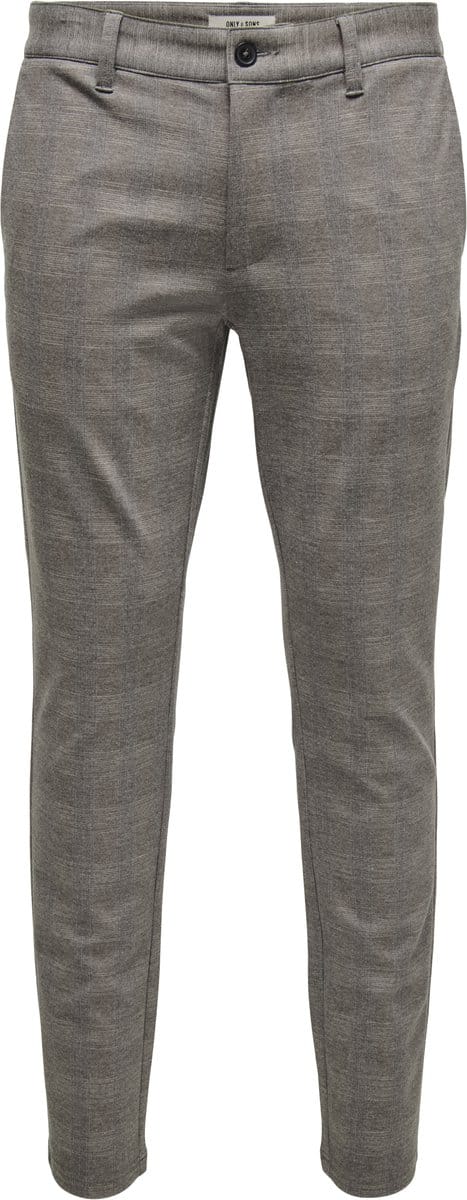 ONLY&SONS - ONSMARK SLIM CHECK 020960 PANT NOOS - Heren - Broeken